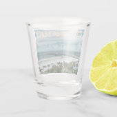 Clearwater Beach Florida strandscene Shot Glas (Achterkant)