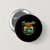 Clearwater Beach Florida - Summer Clearwater Beach Ronde Button 5,7 Cm (Voorkant /achterkant)