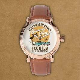 ClearWater Beach Florida Summer Time Horloge
