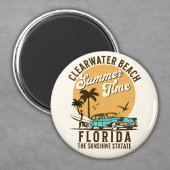 ClearWater Beach Florida Summer Time Magneet