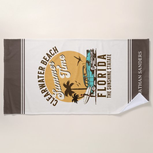 ClearWater Beach Florida Summer Time Strandlaken (Voorkant)