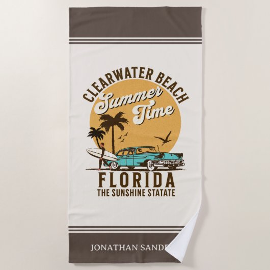 ClearWater Beach Florida Summer Time Strandlaken (Voorkant)