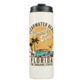 ClearWater Beach Florida Summer Time Thermosbeker (Voorkant)