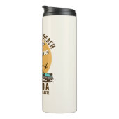 ClearWater Beach Florida Summer Time Thermosbeker (Geroteerd rechts)