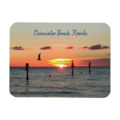 Clearwater Beach, Florida sunset magnet Magneet (Horizontaal)