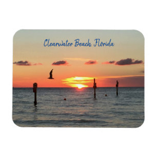 Clearwater Beach, Florida sunset magnet Magneet