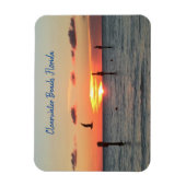 Clearwater Beach, Florida sunset magnet Magneet (Verticaal)