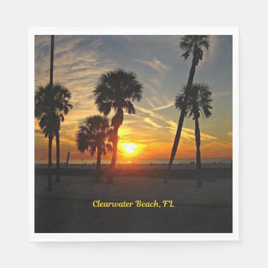 Clearwater Beach, Florida Sunset Servet (Voorkant)