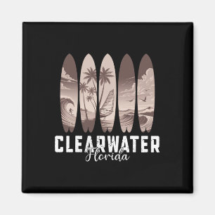 Clearwater Beach Florida Surfplank Mannen Vrouwen Magneet