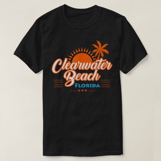 Clearwater Beach Florida T T-shirt (Design voorkant)