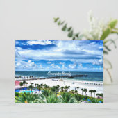 Clearwater Beach, Florida, vakantiebestemming Kaart (Staand voorkant)