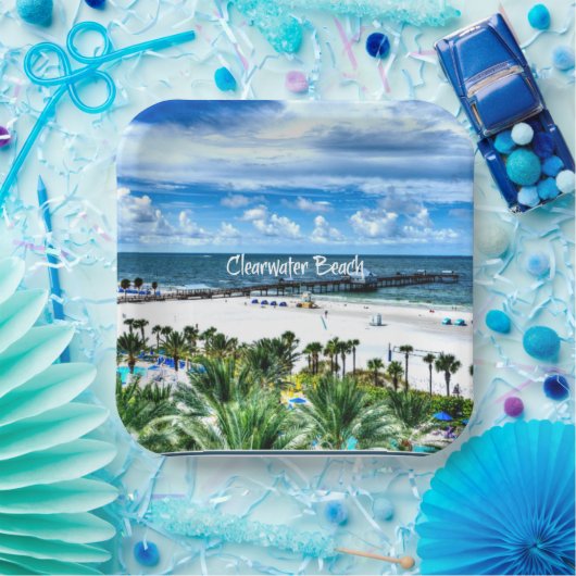 Clearwater Beach, Florida, vakantiebestemming Papieren Bordje (Feest)