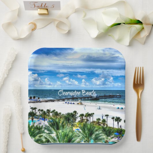 Clearwater Beach, Florida, vakantiebestemming Papieren Bordje (Huwelijk)