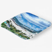 Clearwater Beach, Florida, vakantiebestemming Papieren Bordje (Gebogen)