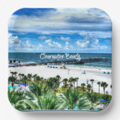 Clearwater Beach, Florida, vakantiebestemming Papieren Bordje (Voorkant)
