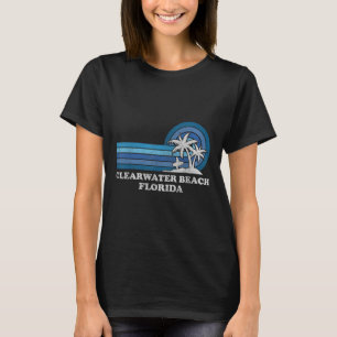 Clearwater Beach Florida Vintage Familie Zomer Vac T-shirt