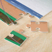 Clearwater Beach, Florida vintage reisposter Legpuzzel (Zijkant)