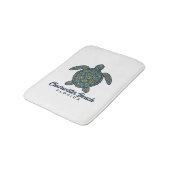 Clearwater Beach Florida Zeeschildpad Vector Desig Badmat (Gekanteld)