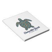 Clearwater Beach Florida Zeeschildpad Vector Desig Notitieblok (Schuin)
