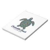 Clearwater Beach Florida Zeeschildpad Vector Desig Notitieblok (Linkerzijde)