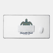 Clearwater Beach Florida Zeeschildpad Vectorontwer Bureaumat (Keyboard & Muis)