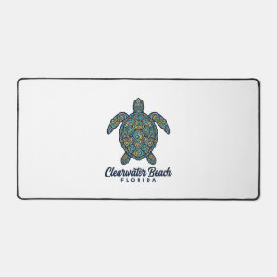 Clearwater Beach Florida Zeeschildpad Vectorontwer Bureaumat