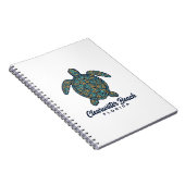 Clearwater Beach Florida Zeeschildpad Vectorontwer Notitieboek (Rechterzijde)