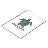 Clearwater Beach Florida Zeeschildpad Vectorontwer Notitieboek (Linkerzijde)