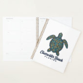 Clearwater Beach Florida Zeeschildpad Vectorontwer Planner (Display)