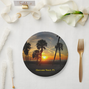 Clearwater Beach, Florida Zonsondergang Papieren Bordje