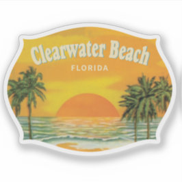 Clearwater Beach Florida  zonsondergang Sticker