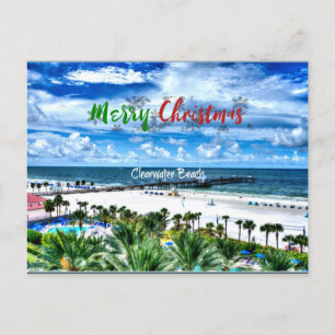 Clearwater Beach Kerstgroeten Briefkaart