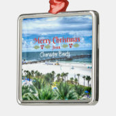 Clearwater Beach Kerstmis Metalen Ornament (Links)