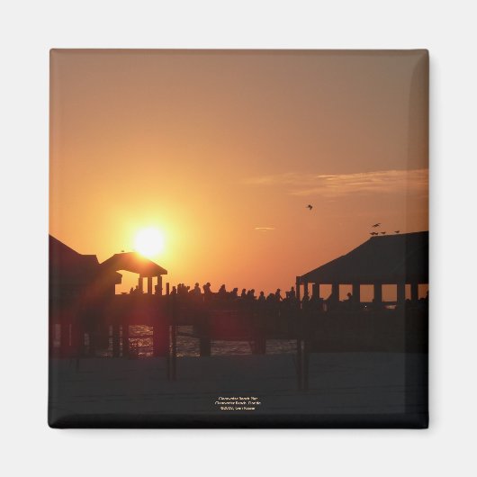 Clearwater Beach pier magneet (Voorkant)
