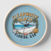 Clearwater Beach Retro Vignet (Voorkant)