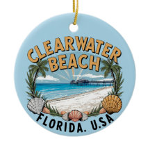 Clearwater Beach Retro Vignet