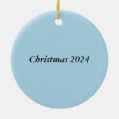 Clearwater Beach Retro Vignet Keramisch Ornament (Achterkant)