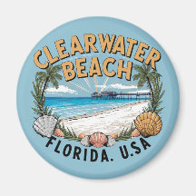 Clearwater Beach Retro Vignet