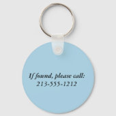 Clearwater Beach Retro Vignette  Sleutelhanger (Achterkant)