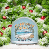 Clearwater Beach Retro Vignette Sneeuwbol (Kerstmis)