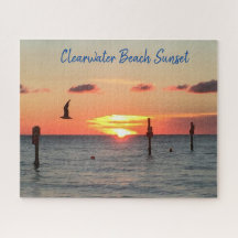 Clearwater Beach Sunset Jigzaag Puzzle