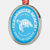 Clearwater Beach (zee schildpad) Metalen Ornament (Links)
