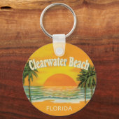 Clearwater Beach, zonsondergang van Florida Sleutelhanger (Voorkant)