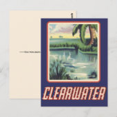 Clearwater FL ansichtkaart Briefkaart (Voorkant / Achterkant)