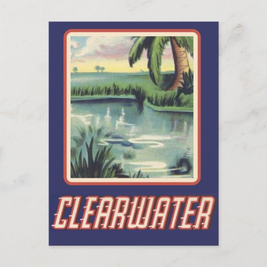 Clearwater FL ansichtkaart Briefkaart (Voorkant)