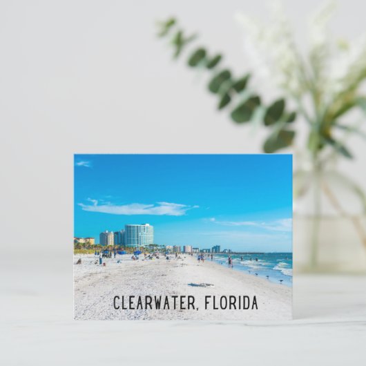 Clearwater Florida Beach Briefkaart (Staand voorkant)