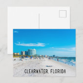 Clearwater Florida Beach Briefkaart (Voorkant / Achterkant)