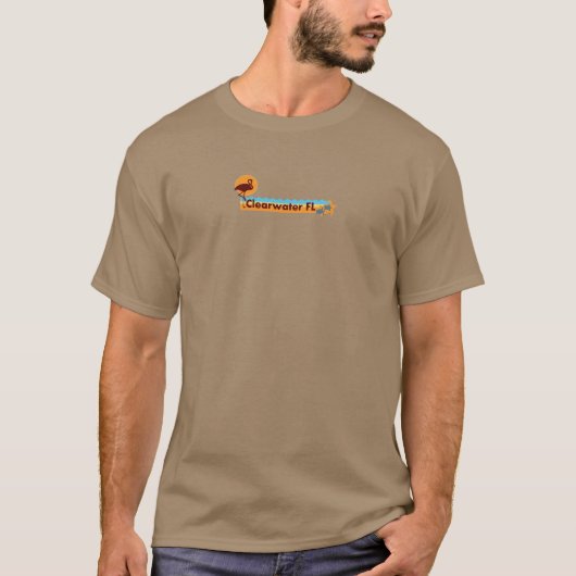 Clearwater Florida - Beach Design. T-shirt (Voorkant)