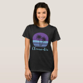 Clearwater Florida Beach Tropical Palm Tree Group T-shirt (Voorkant volledig)