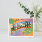 Clearwater, Florida  Big Letters Briefkaart (Staand voorkant)